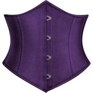 Women's Purple Suitable Casual Wear Fishbone Wide Waist Corset Pirate Belt
